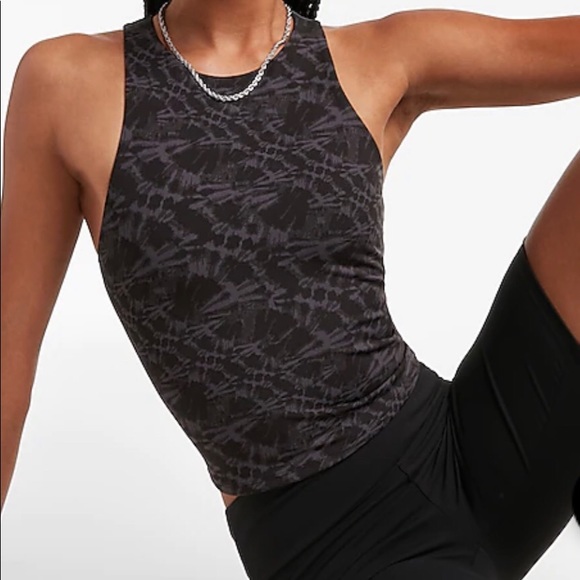 EXPRESS NWT Black Body Contour Tank sz Small - Picture 4 of 5
